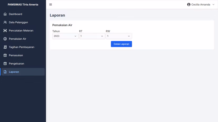 Sistem Pencatatan Meteran PAMSIMAS screenshot 6